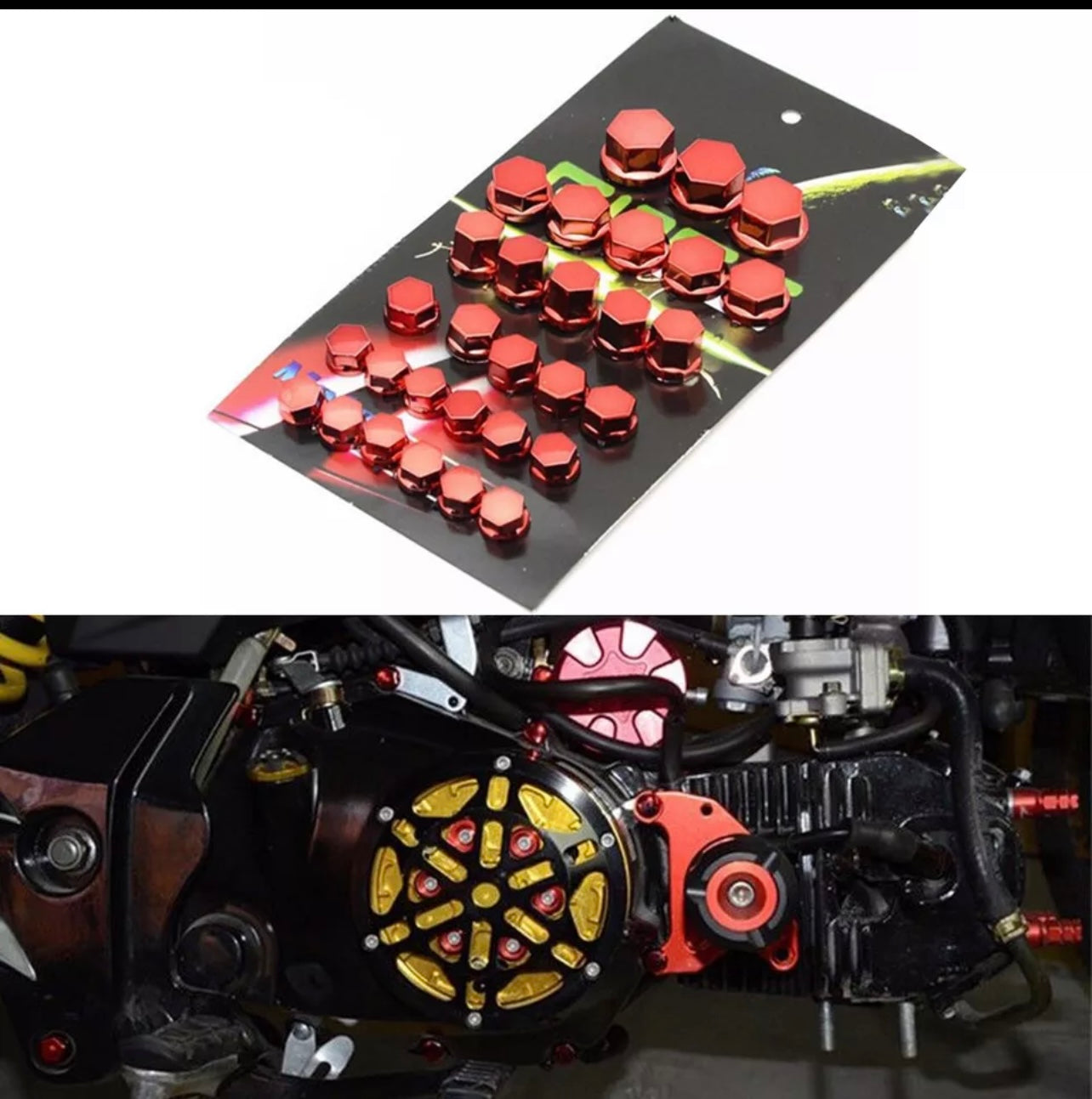 30pcs Motorcycle Modification Screw Caps Covers