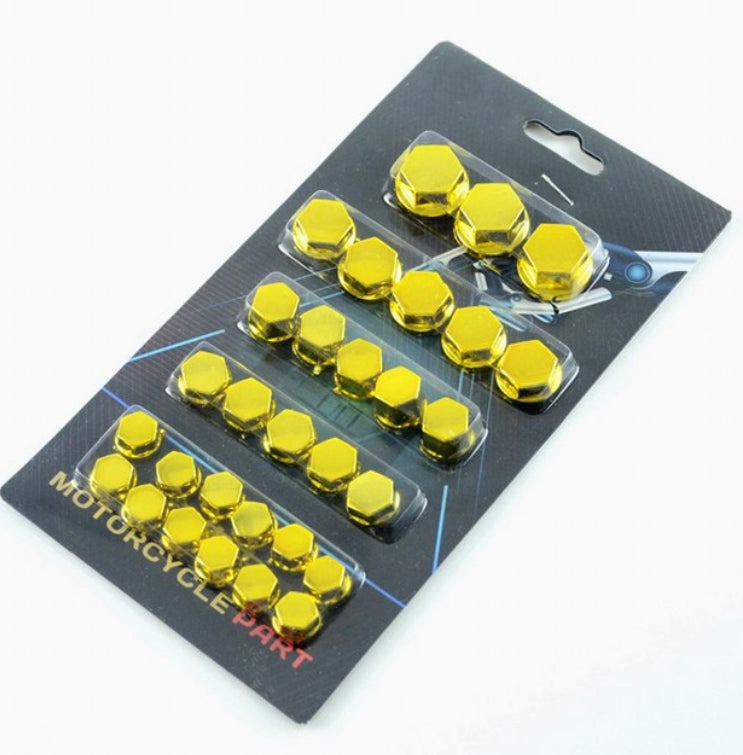 30pcs Motorcycle Modification Screw Caps Covers